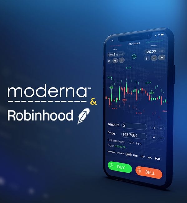 Pharmaceutical giant Moderna and trading platform Robinhood have joined our growing list of +150 assets. Here’s what you need to know!  