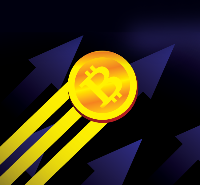 Bitcoin soars above 50k