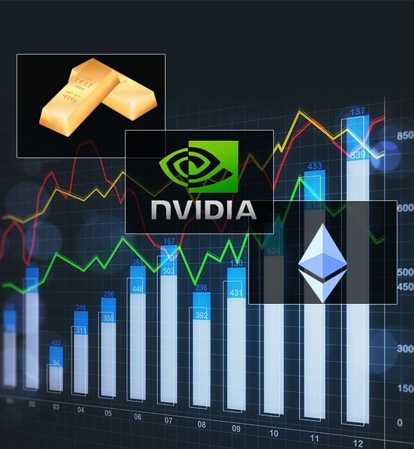 Gold NVIDIA Ethereum
