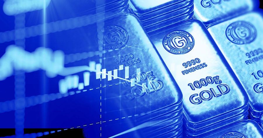 This image shows gold bars and is related to an article titled Best Time to Trade Gold in South Africa