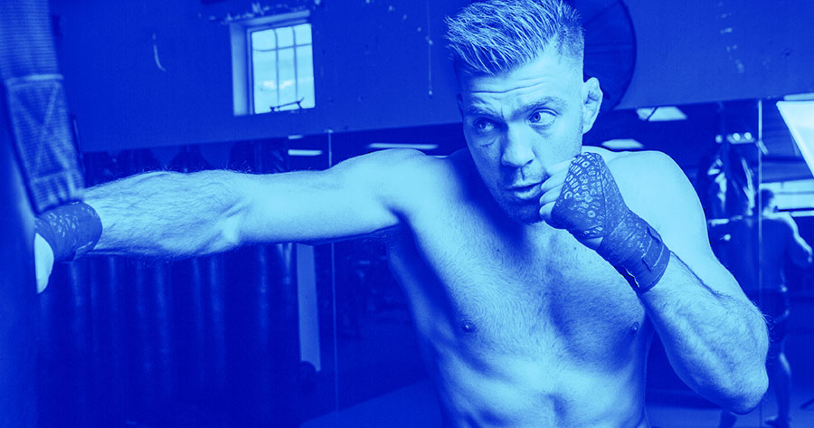 Online Trading - Dricus Du Plessis and CMTrading. This image shows South African UFC Fighter Dricus Du Plessis winning a fight