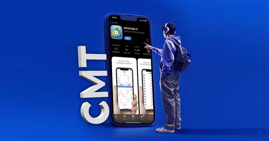 Metatrader 4 App. This image is related to an article about MT4 and CMTrading.