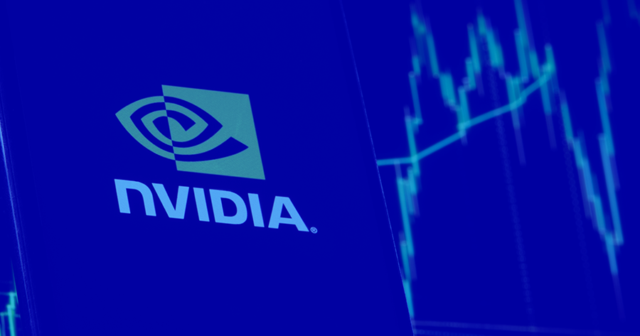 Nvidia stock is on the rise. No single company has symbolized the US market's artificial intelligence (Ai) frenzy as much as Nvidia Corp (NVDA), leaving Wall Street vulnerable to the volatility of its shares. This image shows the Nvidia logo and is related to an article on Nvidia stock.